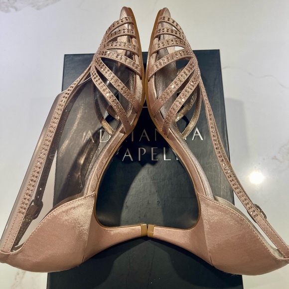 NWT ADRIANNA PAPELL Judy Shea Satin, Glittery, Size 7 1/2M - Picture 4 of 7